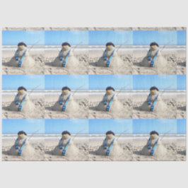 Sandskulptur Weihnachten Seidenpapier