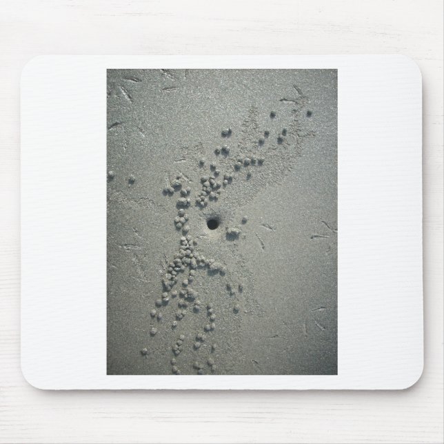 Sandskulpturen: Beach Crabs-Made Sand Formationen Mousepad (Vorne)