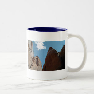 Sandstein-Felsen-Flossen-Utah-Wüsten-Foto Zweifarbige Tasse