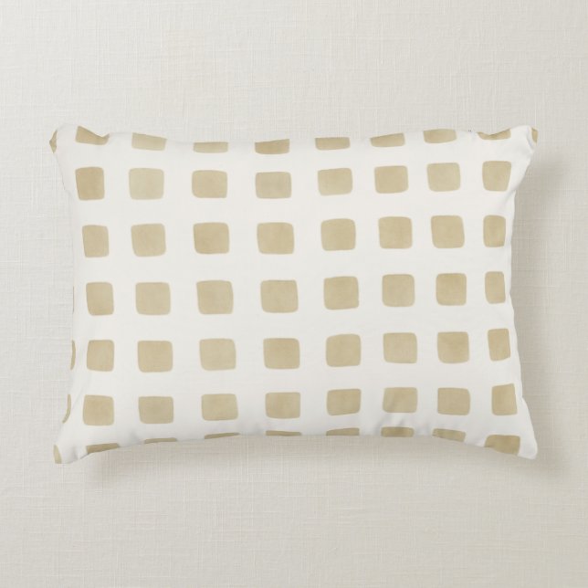 Sandstein Nordic Dots Dekokissen (Vorderseite)