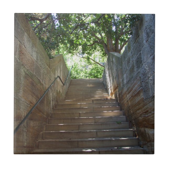 Sandstein tritt Fliese (Vorderseite)