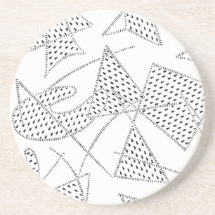 Sandstein-Untersetzer ATOMbumerang-Fünfzigerjahre Sandstein Untersetzer