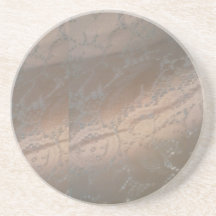 Sandstein Untersetzer mit Beige-Swirl-Design