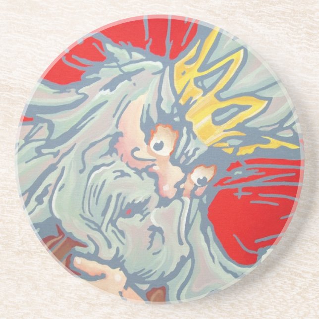 Sandstein-Untersetzer - Nome König Sandstein Untersetzer (Vorne)