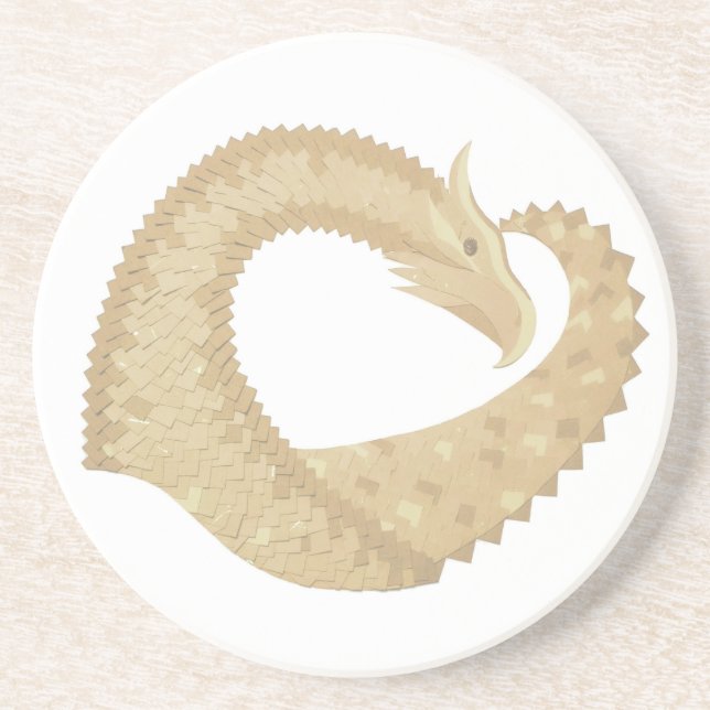 Sandsteindrache Getränkeuntersetzer (Vorne)