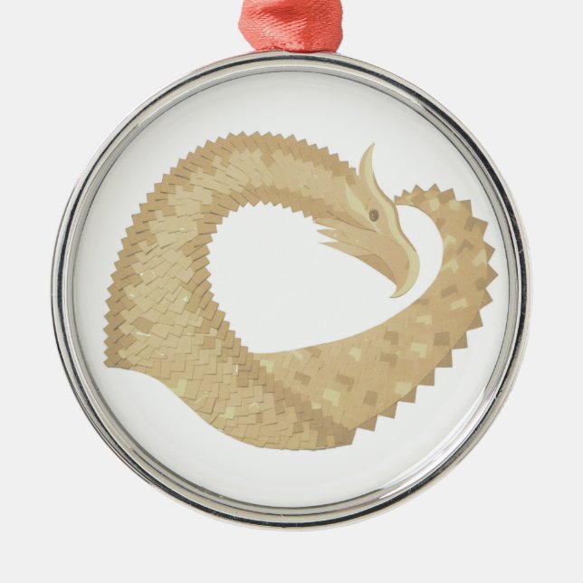Sandsteindrache Ornament Aus Metall (Vorne)