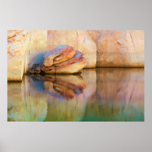 Sandsteinmauer Glen Canyon, UT Poster