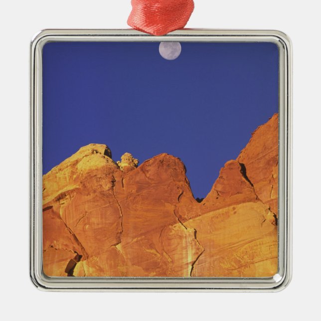 Sandsteinseegel Hauptstadt Reef National Silbernes Ornament (Vorne)