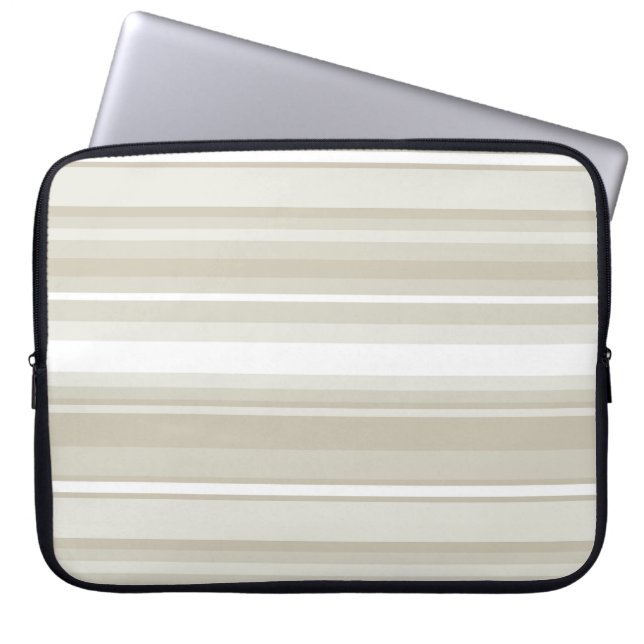 Sandsteinstreifen Laptopschutzhülle (Vorderseite)