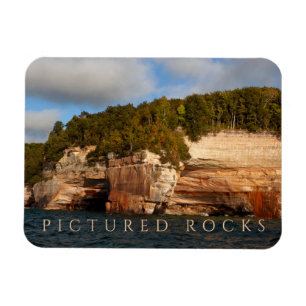 Sandstone Bluffs, Lake Superior, Pictured Rocks Magnet