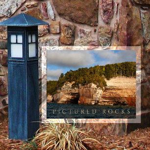 Sandstone Cliffs, Lake Superior, Pictures Rocks Postkarte