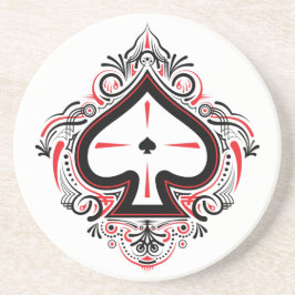 Sandstone Coaster — Spades Getränkeuntersetzer