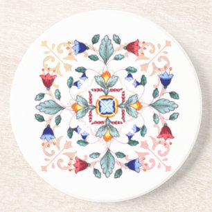 Sandstone-Getränkeunterseter - Fiori Light Getränkeuntersetzer