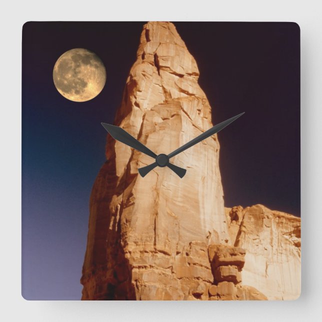 Sandstone Pinacle Quadratische Wanduhr (Vorderseite)