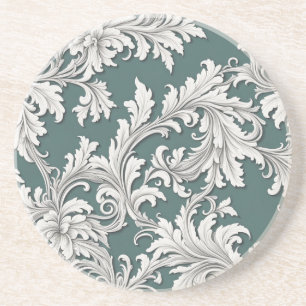 Sandstone Untersetzer Damask Aqua Design