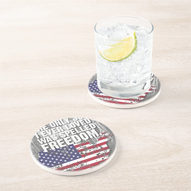 Sandstone Untersetzer – Freedom Job (Seite)
