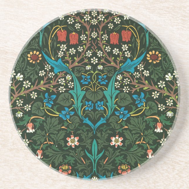 SANDSTONE UNTERSETZER WILLIAM MORRIS "TULIPS" DESI (Vorne)