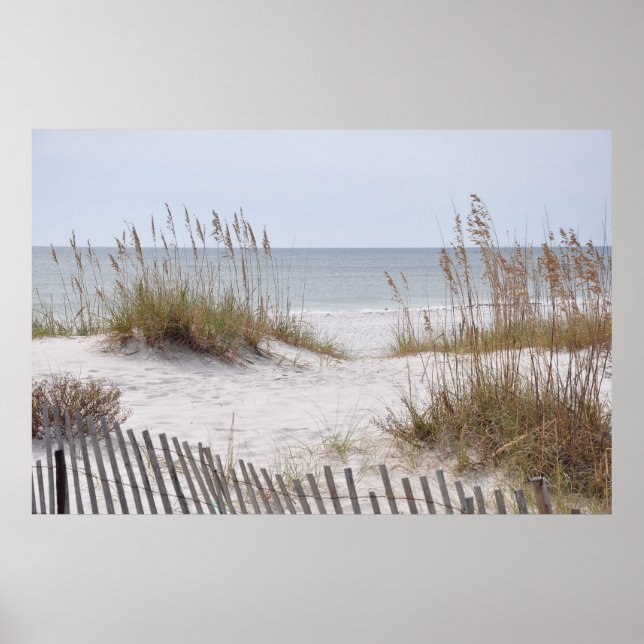 Sandstrand am Golf von Alabama Poster (Vorne)