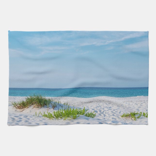 Sandstrand Florida Küste Geschirrtuch (Horizontal)