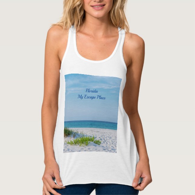 Sandstrand Florida Küste Tank Top (Vorderseite)