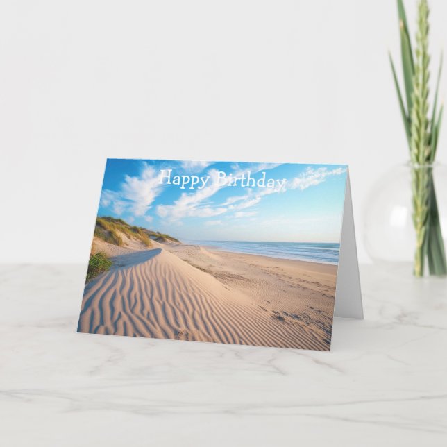Sandstrand Karte (Vorderseite)