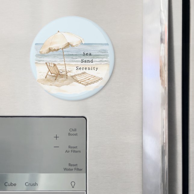 Sandstrand Serenity-Schirm Magnet (In Situ (Kühlschrank))