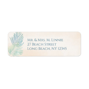 Sandstrand und Palms Beach Hochzeit