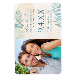 Sandstrand und Palms Beach Hochzeit Magnet