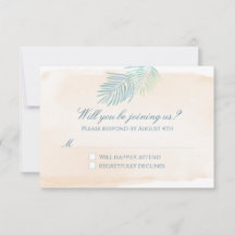 Sandstrand und Palms Beach Hochzeit