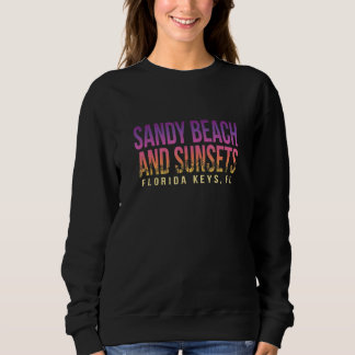 Sandstrand und Sonnenuntergänge Florida Keys Summe Sweatshirt