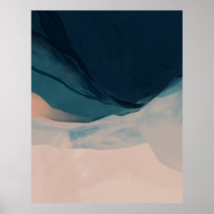 Sandstrand und Wohngestaltung des Meeres Poster