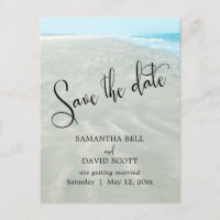 Sandstrand Wasser Modern Beach Save the Date
