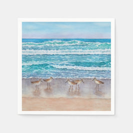 Sandstrandläufer der Monterey Bay Serviette