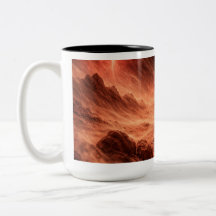 Sandsturm auf dem orangen Planeten