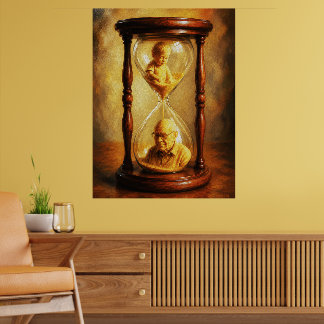 Sanduhr des Lebens Zeit Passage Symbolische Malere Poster