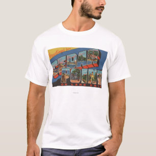Sandusky, Ohio - der Eriesee - Zedern-Punkt T-Shirt