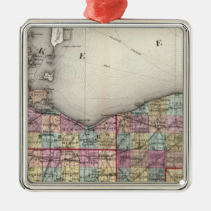 Sandusky, Seneca und Gipfel-Landkreise Silbernes Ornament