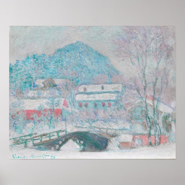 Sandvika, Norwegen (1895), von Claude Monet Poster (Vorne)