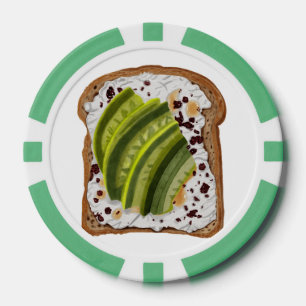 Sandwich avocado pokerchips