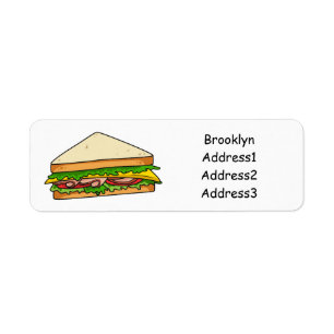 Sandwich Cartoon Illustration