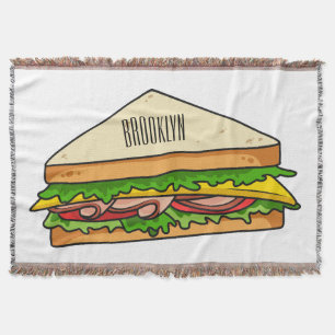 Sandwich Cartoon Illustration Decke