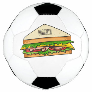Sandwich Cartoon Illustration Fußball