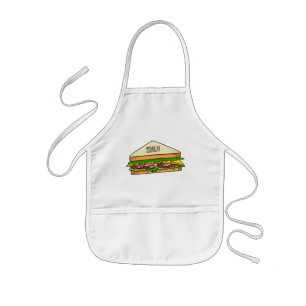 Sandwich Cartoon Illustration Kinderschürze