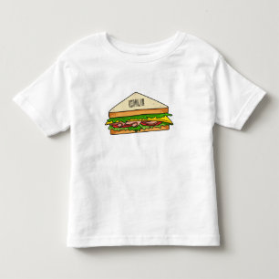 Sandwich-Cartoon-Illustration Kleinkind T-shirt