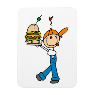 Sandwich Connoisseur Strichmännchen Magnet