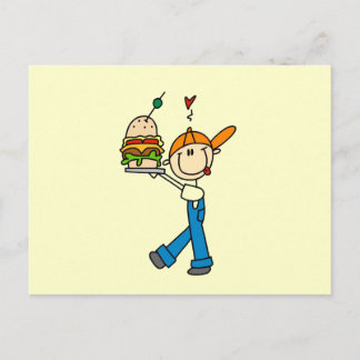 Sandwich Connoisseur Strichmännchen Postkarte