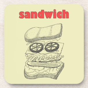 Sandwich Getränkeuntersetzer