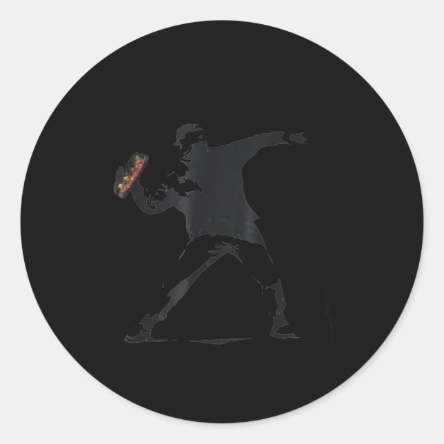 Sandwich Guy, Sandwich Thrower Guy  Runder Aufkleber (Vorderseite)