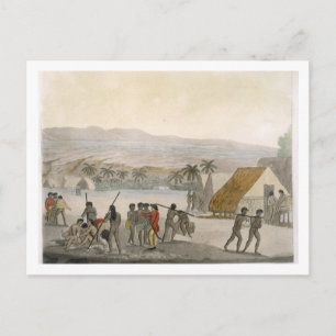 Sandwich-Inseln - ein westlicher Verhandlungspartn Postkarte