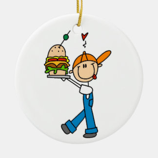 Sandwich-Kenner-Strichmännchen Keramikornament